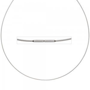 Halsreif Edelstahl 1,0mm 45cm Halskette Kette