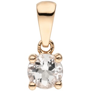 Anhänger Morganit 585 Rotgold 1 Morganit rosa