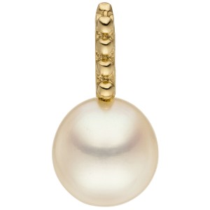 Anhänger 585 Gelbgold 1 Süßwasser Perle