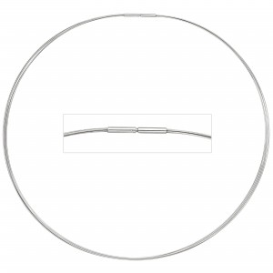 Halsreif 5-reihig Edelstahl 45cm
