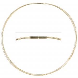 Halsreif 7-reihig 585 Gelbgold 50cm