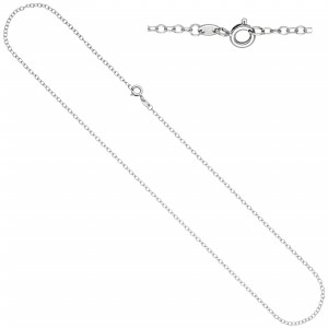 Ankerkette weit 333 Weißgold 2,0mm 42cm