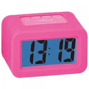 Wecker Quarz digital rosa pink Digitalwecker mit Licht Snooze