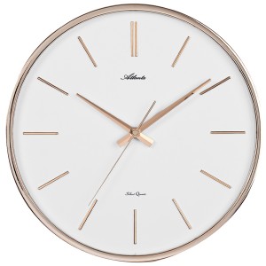 Wanduhr Quarz analog golden leise ohne Ticken