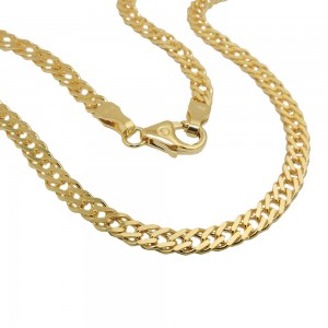 Collier Doppelpanzer 585 Gold 50cm