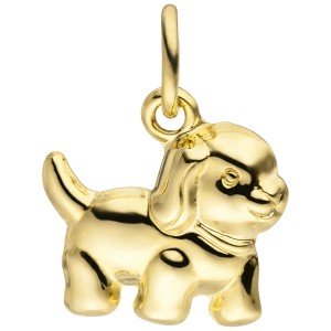 Anhänger Hund 333 Gelbgold Hundeanhänger