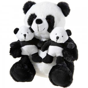Panda mit Zwillingen