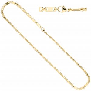 Halskette Kette 585 Gelbgold 50cm Karabiner