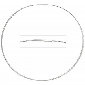 Halsreif 5-reihig Edelstahl 45cm