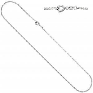 Panzerkette 585 Weißgold 1,7mm 50cm