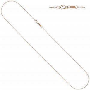 Ankerkette rund 585 Rotgold 1,0mm 45cm