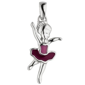 Kinder Anhänger Ballerina 925er Sterling Silber