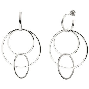 Halbcreolen 925er Sterling Silber Ohrringe Creolen