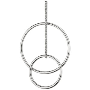 Anhänger 925er Sterling Silber 21 Zirkonia