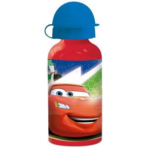 CARS Kinder Trinkflasche aus Aluminium rot 400ml