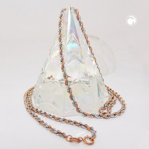 Halskette KordelHalskette bicolor 585 Gold 45cm