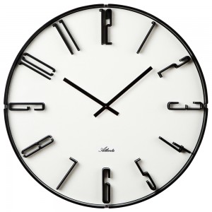 Wanduhr Quarz analog creme-farben