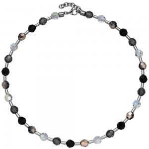 Collier Halskette SWAROVSKI® ELEMENTS mit Edelstahl 45cm Kette