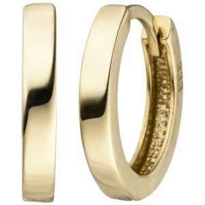 Creolen 333 Gelbgold Ohrringe Goldohrringe