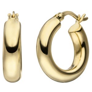 Creolen 925er Sterling Silber gold vergoldet Ohrringe