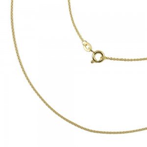 Kette Ankerkette rund 375 Gold 42cm