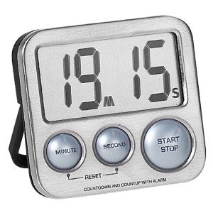 Kurzzeitmesser digital Metall mit Magnet Küchen Timer