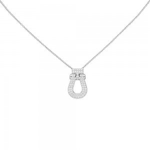 Collier 925 Sterlingsilber 64 Zirkonia 45cm Silberkette Karabiner