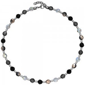 Collier Halskette SWAROVSKI® ELEMENTS mit Edelstahl 45cm Kette