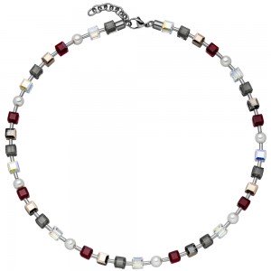 Collier Halskette SWAROVSKI® ELEMENTS mit Edelstahl 45cm Kette