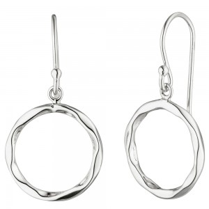 Ohrhänger rund 925 Sterlingsilber Ohrringe Silberohrringe