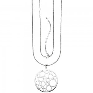 Collier Kettte mit Anhänger Edelstahl 80cm