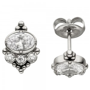 Ohrstecker Edelstahl 8 Zirkonia Ohrringe