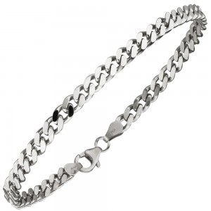 Panzerarmband 925 Sterlingsilber 21cm Armband Silberarmband