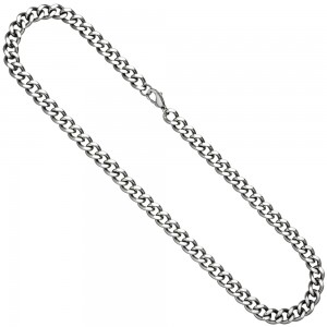 Panzerkette Edelstahl 55cm Kette Halskette Karabiner