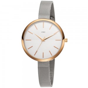 Damen Armbanduhr Quarz Analog Edelstahl vergoldet schmales Armband