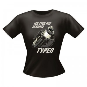 Fun Lady Shirt Ich steh auf schräge Typen