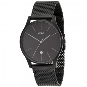 Herren Armbanduhr Quarz Analog Edelstahl Datum Herrenuhr
