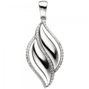 Anhänger 925 Sterlingsilber 63 Zirkonia Silberanhänger