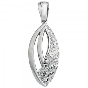 Anhänger 925 Sterlingsilber matt gehämmert Silberanhänger