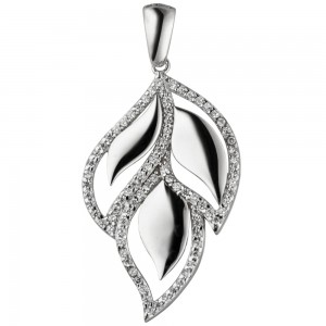 Anhänger 925 Sterlingsilber 81 Zirkonia Silberanhänger