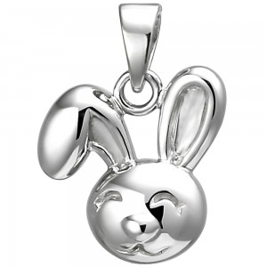 Kinder Anhänger Hase 925 Sterlingsilber Silberanhänger