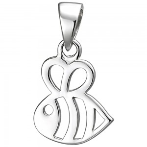 Kinder Anhänger Biene 925 Sterlingsilber Silberanhänger