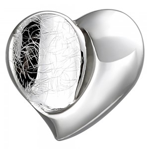 Anhänger Herz 925 Sterlingsilber eismatt Herzanhänger Silberanhänger