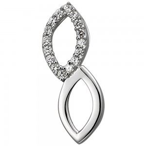 Anhänger 925 Sterlingsilber 16 Zirkonia Silberanhänger