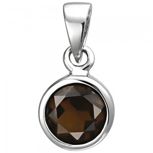 Anhänger 925 Sterlingsilber 1 Rauchquarz
