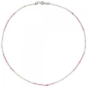 Halskette Kette Labradorit Turmalin und Hematin 45cm