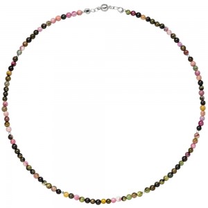 Halskette Kette Turmalin und Hematin 45cm