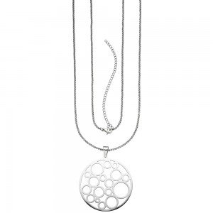 Collier Kettte mit Anhänger Edelstahl 80cm