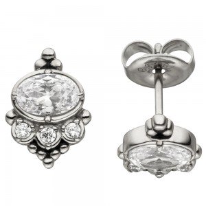 Ohrstecker Edelstahl 8 Zirkonia Ohrringe