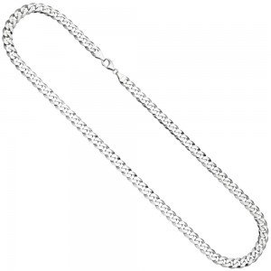 Panzerkette 925 Sterlingsilber 55cm Kette Halskette Silberkette Karabiner